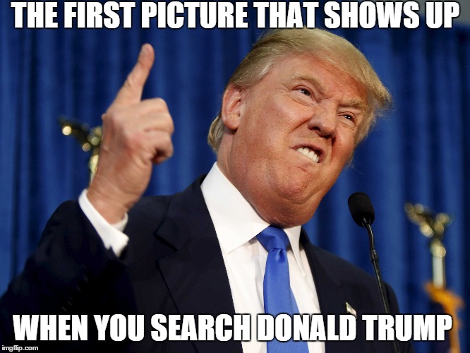 Trump? | THE FIRST PICTURE THAT SHOWS UP; WHEN YOU SEARCH DONALD TRUMP | image tagged in memes,funny,donald trump | made w/ Imgflip meme maker