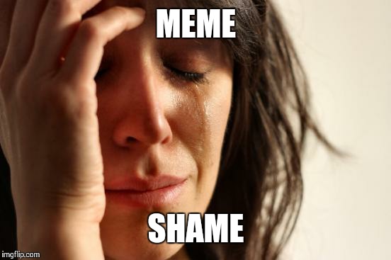 First World Problems Meme | MEME SHAME | image tagged in memes,first world problems | made w/ Imgflip meme maker