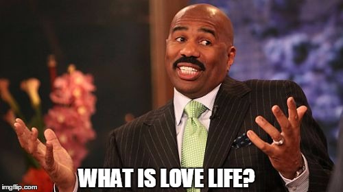 Steve Harvey Meme | WHAT IS LOVE LIFE? | image tagged in memes,steve harvey | made w/ Imgflip meme maker