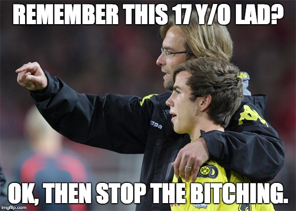 REMEMBER THIS 17 Y/O LAD? OK, THEN STOP THE BITCHING. | made w/ Imgflip meme maker