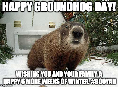 happy groundhog day 6 more weeks of winter