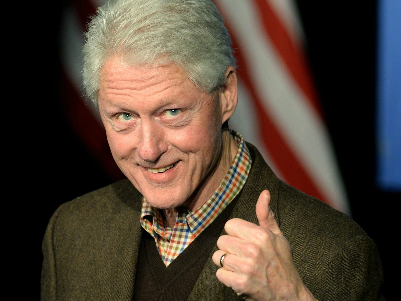 High Quality Bill Clinton thumbs up Blank Meme Template