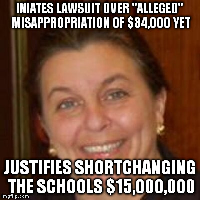 LYNNCAM AND THE MISGUIDED MAYOR | INIATES LAWSUIT OVER "ALLEGED" MISAPPROPRIATION OF $34,000 YET JUSTIFIES SHORTCHANGING THE SCHOOLS $15,000,000 | image tagged in mayor,public | made w/ Imgflip meme maker