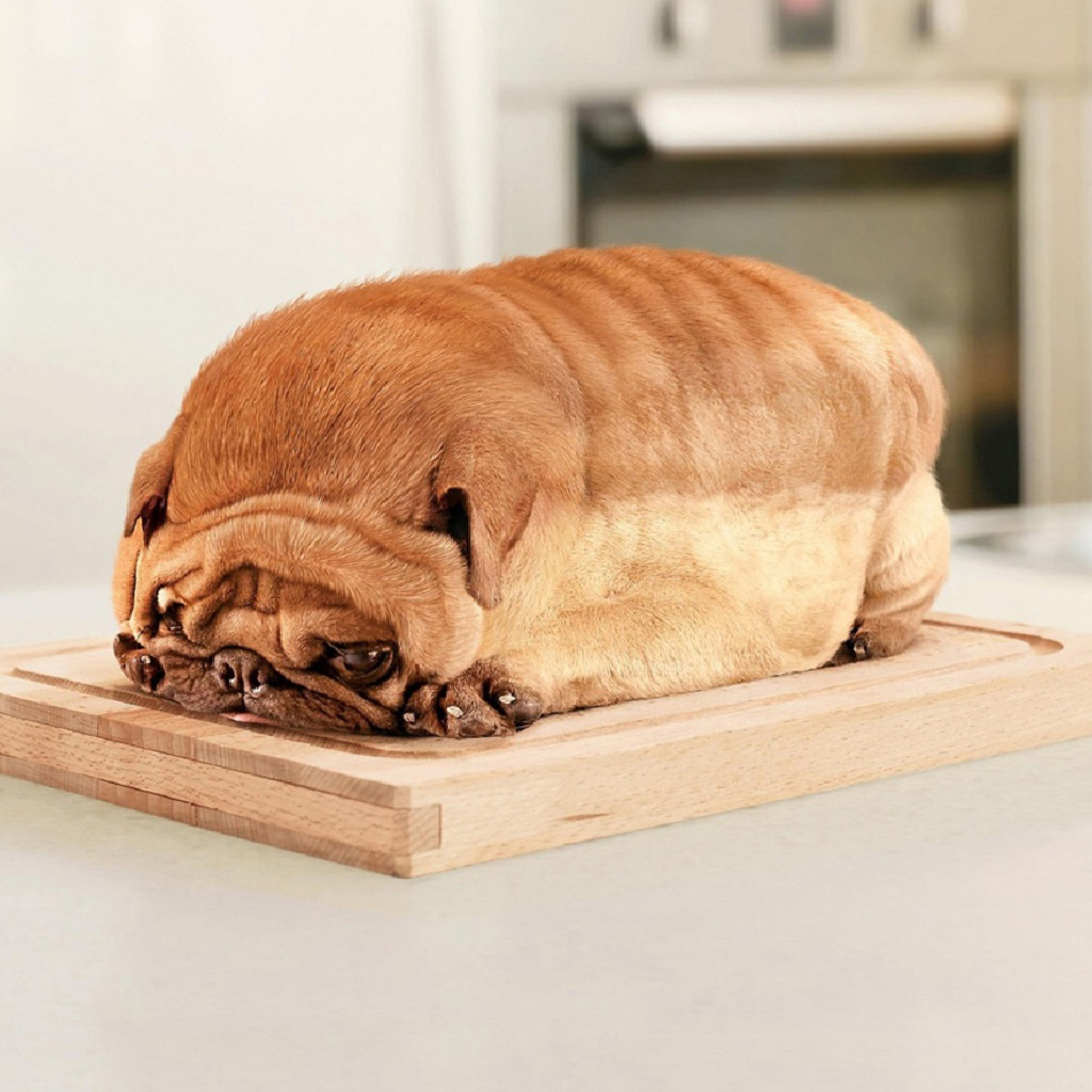 High Quality pug loaf Blank Meme Template