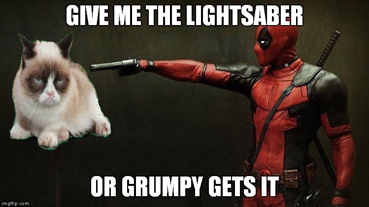 GIVE ME THE LIGHTSABER OR GRUMPY GETS IT | made w/ Imgflip meme maker
