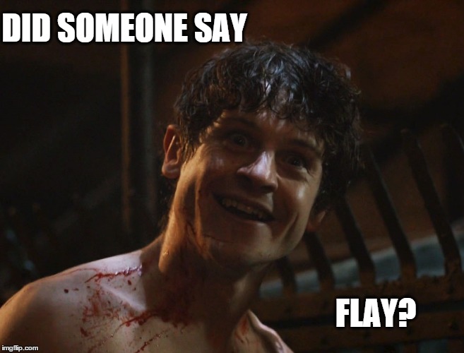 DID SOMEONE SAY; FLAY? | image tagged in got,ramsey,snow | made w/ Imgflip meme maker