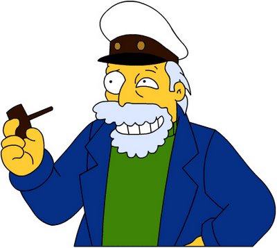 High Quality Simpsons sea captain Blank Meme Template