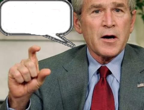 stupid George w bush Blank Meme Template