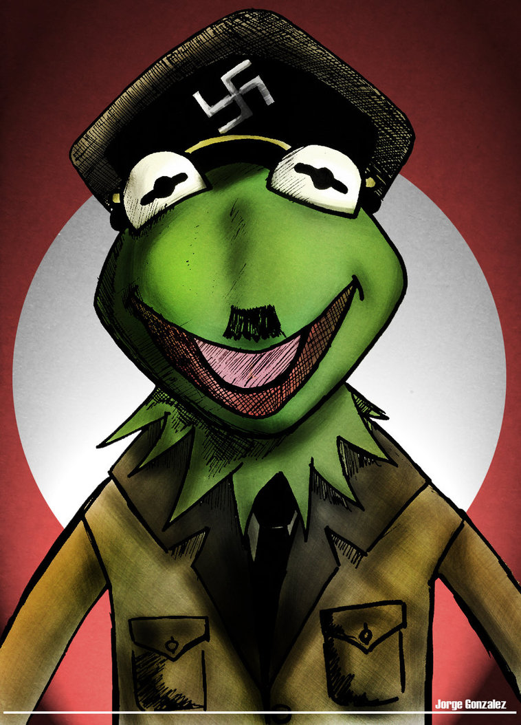 High Quality Nazi Kermit Blank Meme Template