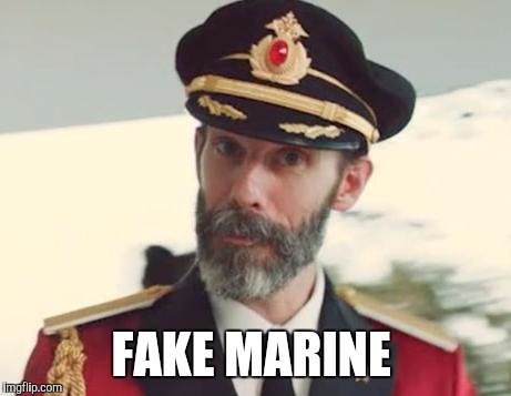 Captain Obvious | FAKE MARINE | image tagged in captain obvious | made w/ Imgflip meme maker