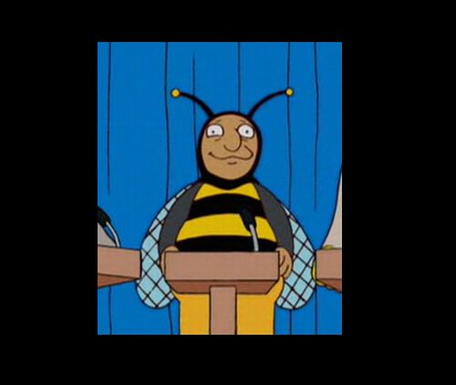 bumble bee man simpsons Blank Meme Template