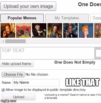 LIKE THAT | made w/ Imgflip meme maker