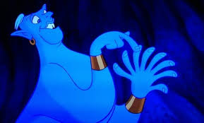 High Quality genie counting on fingers Blank Meme Template