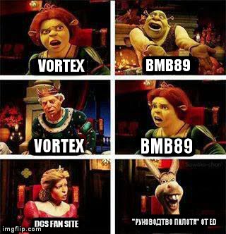 Shrek | BMB89; VORTEX; VORTEX; BMB89; "РУКОВОДТВО ПИЛОТА" ОТ ED; DCS FAN SITE | image tagged in shrek | made w/ Imgflip meme maker