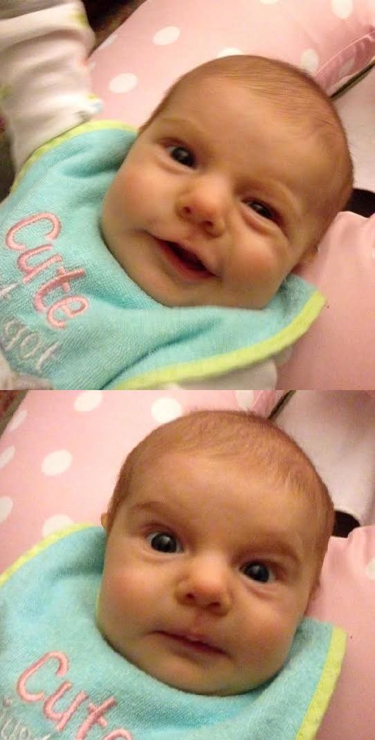 High Quality Surprised Baby Blank Meme Template