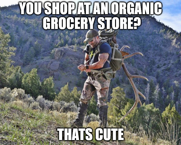 organic store... | YOU SHOP AT AN ORGANIC GROCERY STORE? THATS CUTE | image tagged in beast mode | made w/ Imgflip meme maker