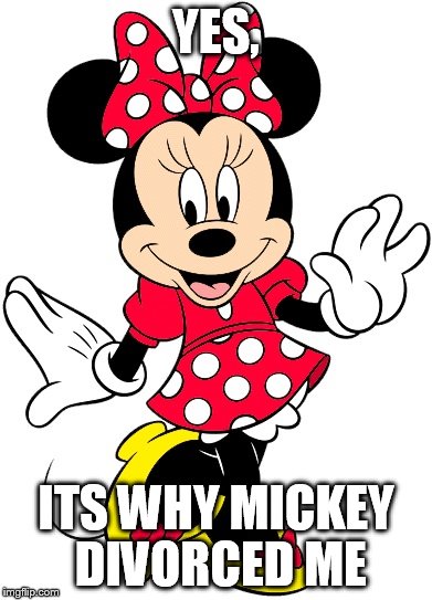 YES, ITS WHY MICKEY DIVORCED ME | made w/ Imgflip meme maker