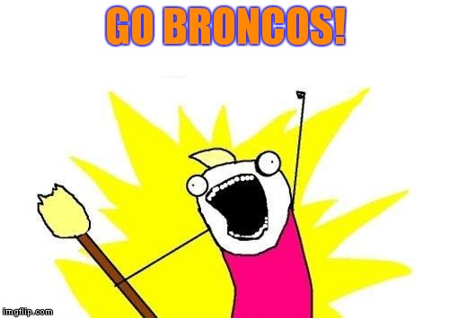 X All The Y Meme | GO BRONCOS! | image tagged in memes,x all the y | made w/ Imgflip meme maker