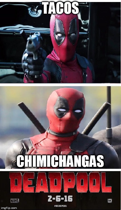 The Sound of Chimichangas  Deadpool, Deadpool cosplay, Marvel memes