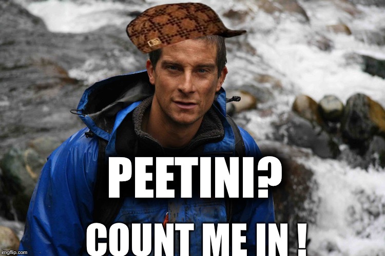 PEETINI? COUNT ME IN ! | image tagged in pissy,scumbag | made w/ Imgflip meme maker