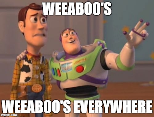 X, X Everywhere | WEEABOO'S; WEEABOO'S EVERYWHERE | image tagged in memes,x x everywhere | made w/ Imgflip meme maker