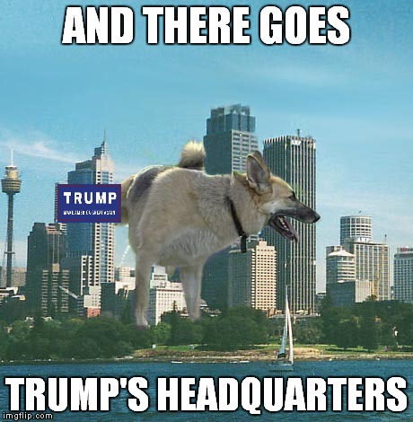 AND THERE GOES TRUMP'S HEADQUARTERS | made w/ Imgflip meme maker