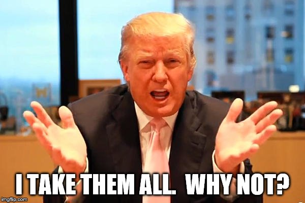 I TAKE THEM ALL.  WHY NOT? | made w/ Imgflip meme maker