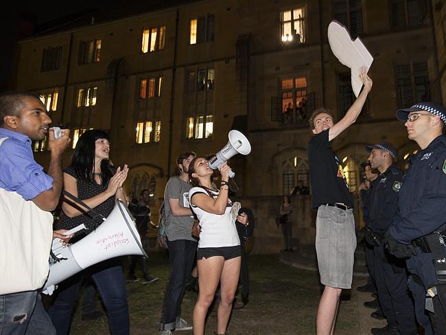 College Protest Blank Meme Template