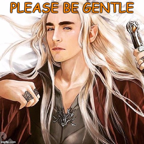 Not Likely! | PLEASE BE GENTLE | image tagged in thranduil,thranduil sexy | made w/ Imgflip meme maker