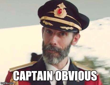  Captain obvious | CAPTAIN OBVIOUS | image tagged in captain obvious | made w/ Imgflip meme maker