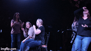 image tagged in gifs,comedy,women,acting | made w/ Imgflip images-to-gif maker