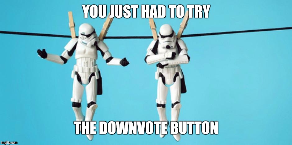  YOU JUST HAD TO TRY; THE DOWNVOTE BUTTON | made w/ Imgflip meme maker