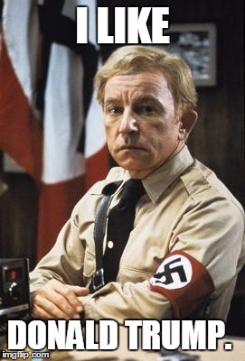 Illinois Nazi | I LIKE DONALD TRUMP. | image tagged in illinois nazi | made w/ Imgflip meme maker