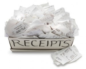 A box of receipts Blank Meme Template