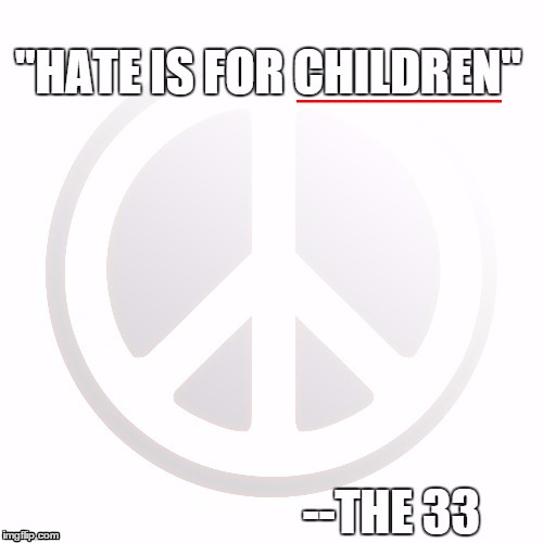 Hate is for children | image tagged in hate | made w/ Imgflip meme maker