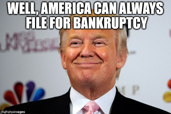 WELL, AMERICA CAN ALWAYS FILE FOR BANKRUPTCY | made w/ Imgflip meme maker