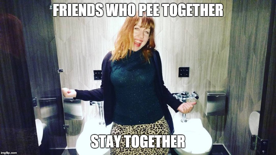 The Friendship Stall | FRIENDS WHO PEE TOGETHER; STAY TOGETHER | image tagged in friends,toilet,toilet humor | made w/ Imgflip meme maker