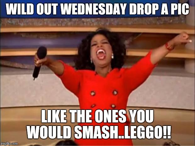 Oprah You Get A Meme | WILD OUT WEDNESDAY
DROP A PIC; LIKE THE ONES YOU WOULD SMASH..LEGGO!! | image tagged in memes,oprah you get a | made w/ Imgflip meme maker