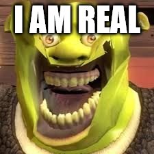 noy in my swamop | I AM REAL | image tagged in noy in my swamop | made w/ Imgflip meme maker