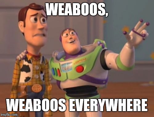 X, X Everywhere Meme | WEABOOS, WEABOOS EVERYWHERE | image tagged in memes,x x everywhere | made w/ Imgflip meme maker