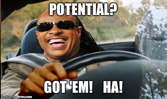 POTENTIAL? GOT 'EM!    HA! | made w/ Imgflip meme maker