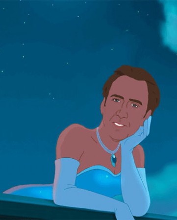 Nicholas Cage Princess Blank Meme Template