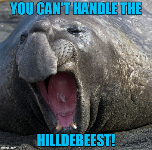 YOU CAN'T HANDLE THE HILLDEBEEST! | made w/ Imgflip meme maker