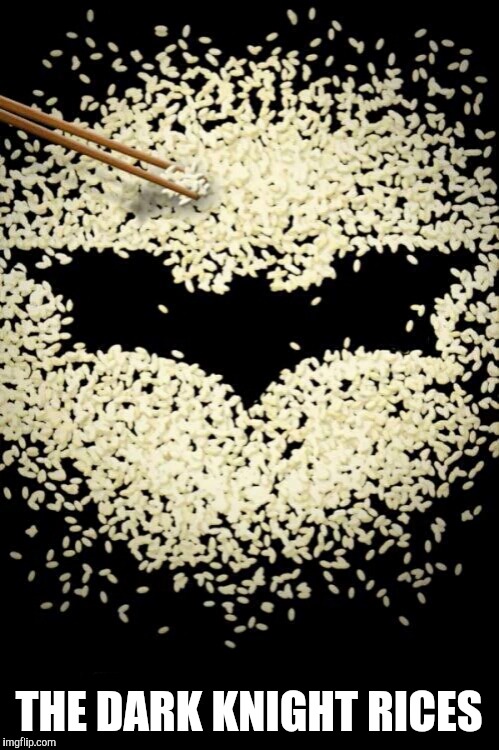 This made my knight. | THE DARK KNIGHT RICES | image tagged in memes,funny,the dark knight | made w/ Imgflip meme maker