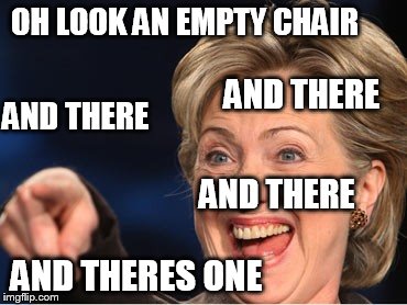 OH LOOK AN EMPTY CHAIR AND THERES ONE AND THERE AND THERE AND THERE | made w/ Imgflip meme maker