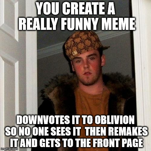 I didn't really do that but I would still like to get to the front page | YOU CREATE A REALLY FUNNY MEME; DOWNVOTES IT TO OBLIVION SO NO ONE SEES IT  THEN REMAKES IT AND GETS TO THE FRONT PAGE | image tagged in memes,scumbag steve | made w/ Imgflip meme maker