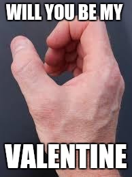 Singles Valentine's | WILL YOU BE MY; VALENTINE | image tagged in right hand,funny memes,lonely,self esteem | made w/ Imgflip meme maker