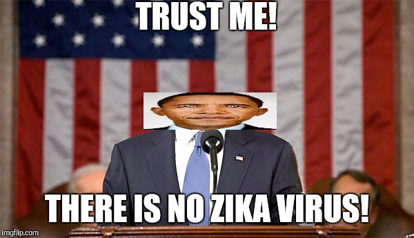 TRUST ME! THERE IS NO ZIKA VIRUS! | image tagged in zika | made w/ Imgflip meme maker