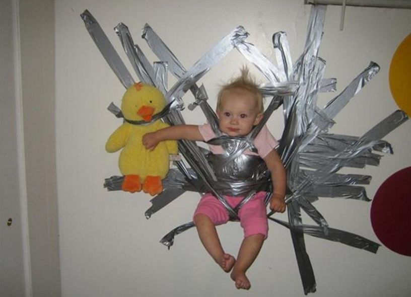 Duct Tape Baby Blank Meme Template