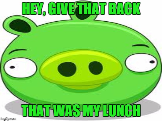HEY, GIVE THAT BACK THAT WAS MY LUNCH | made w/ Imgflip meme maker